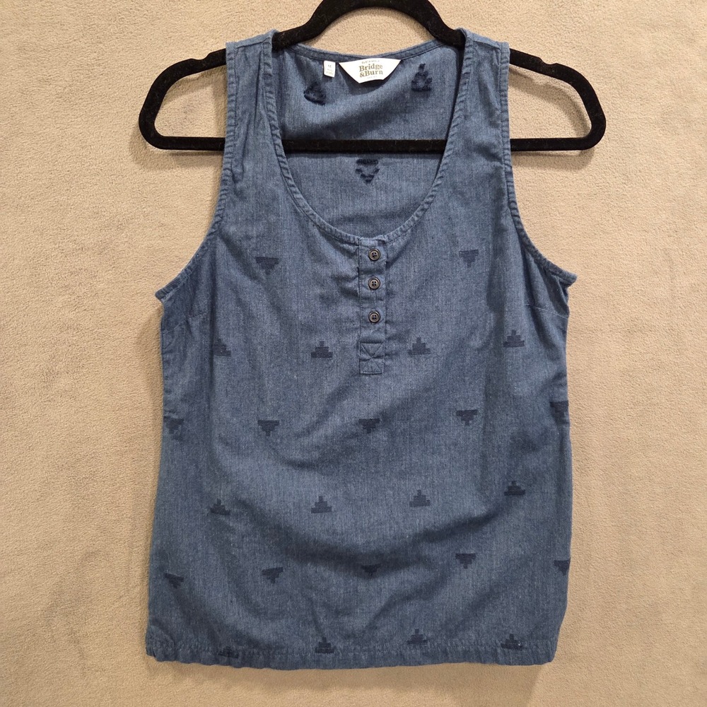 Bridge & Burn Charlie Tank Top Women's Medium Sustainable Casual Geometric